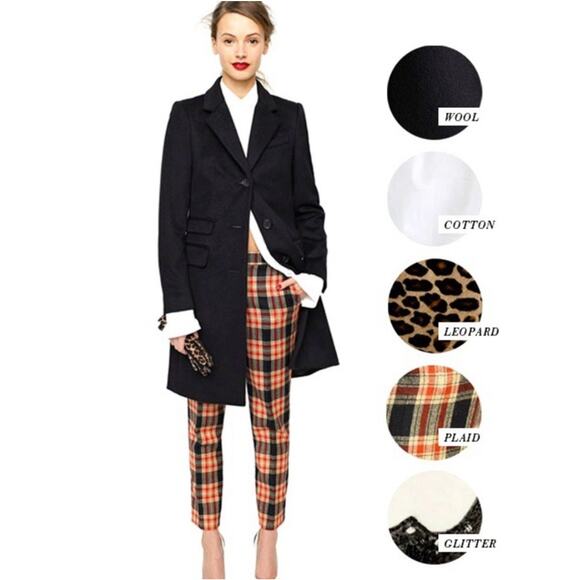 J Crew Coat Peacoat Black Wool Thinsulate Nelly Gori Womens Size 6 Button Flaw - Picture 1 of 11